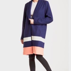 MINKPINK Navy Stripe Coat